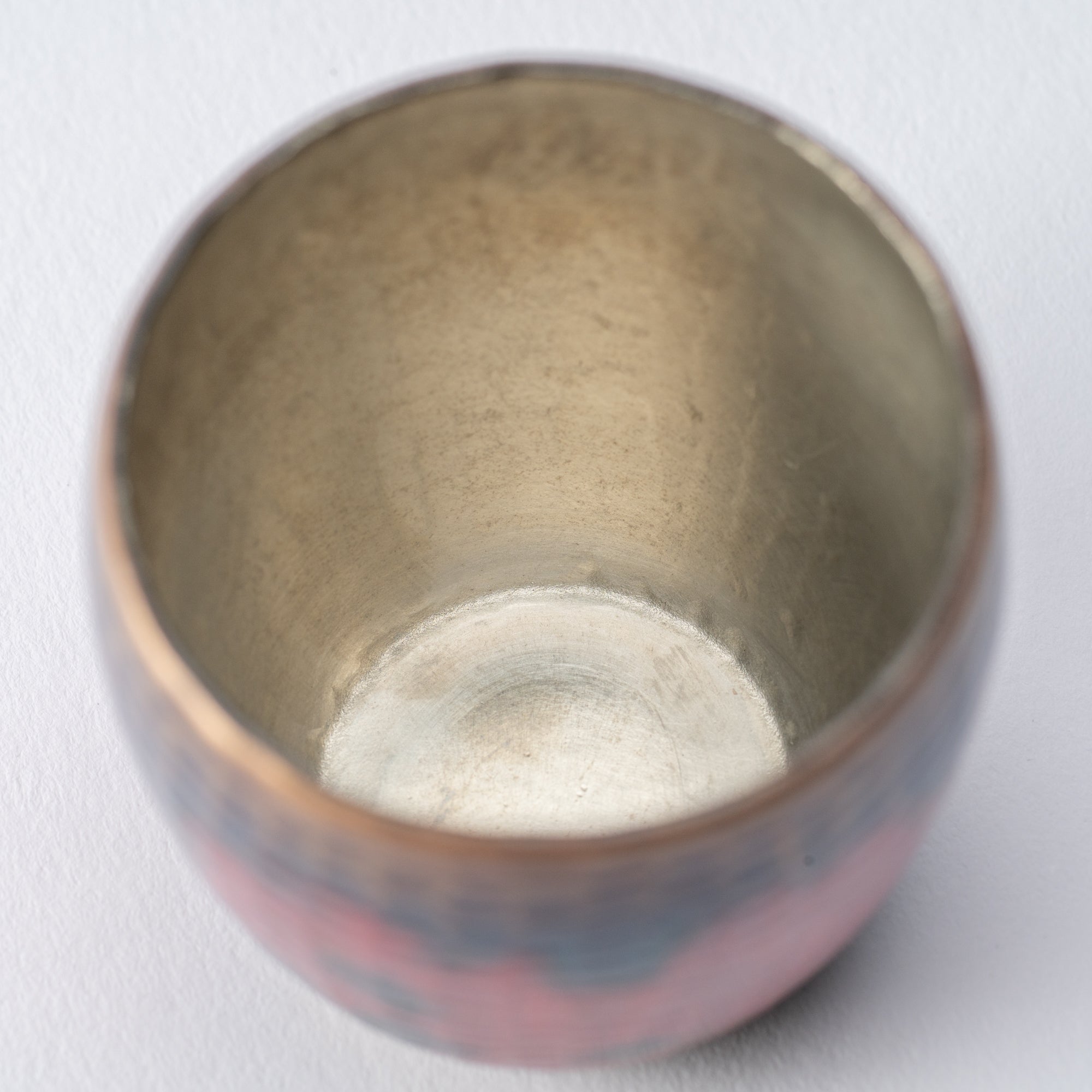 Madder Red Nishiki Guinomi Sake Cup