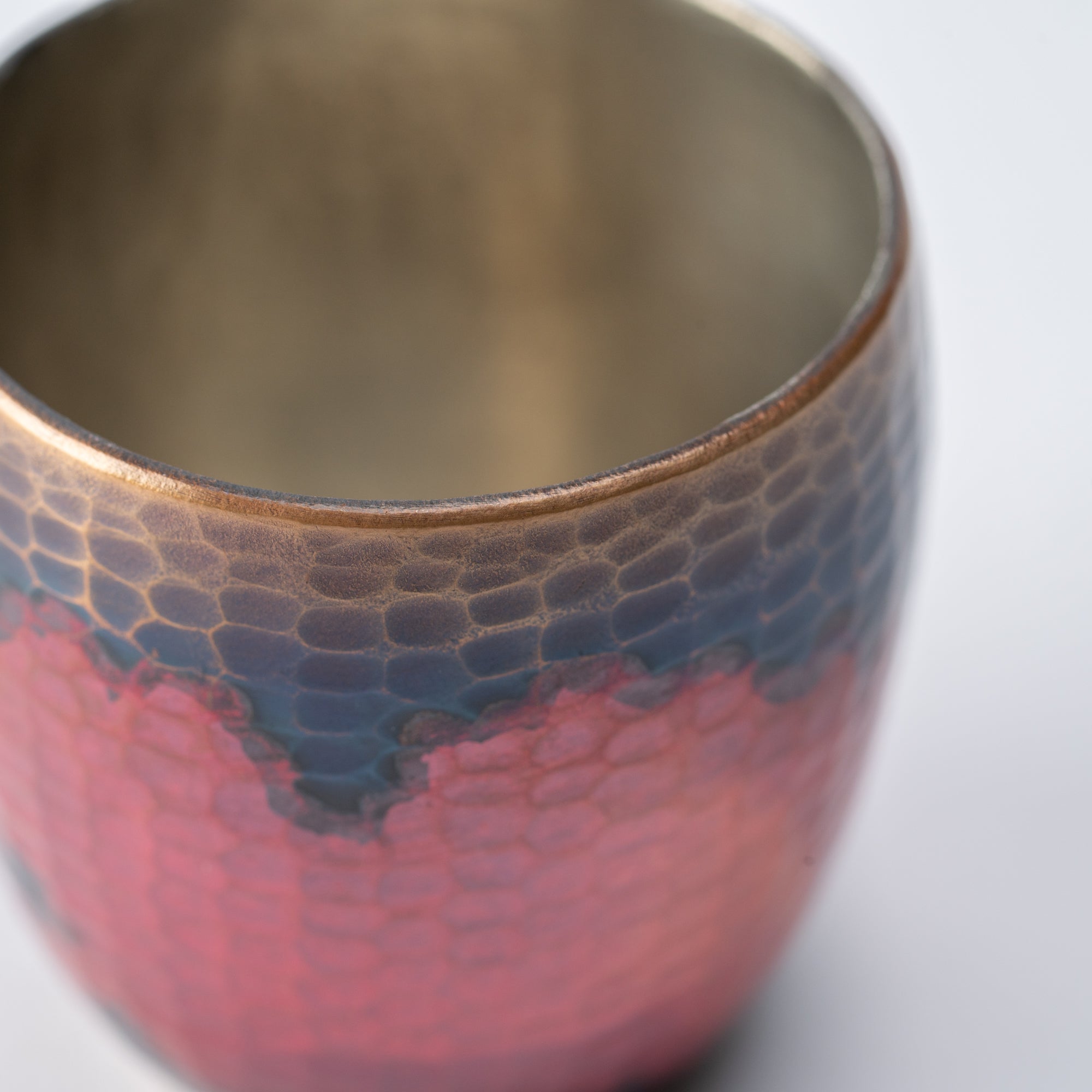 Madder Red Nishiki Guinomi Sake Cup