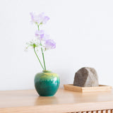 Ginsai Camellia Kutani Japanese Flower Vase