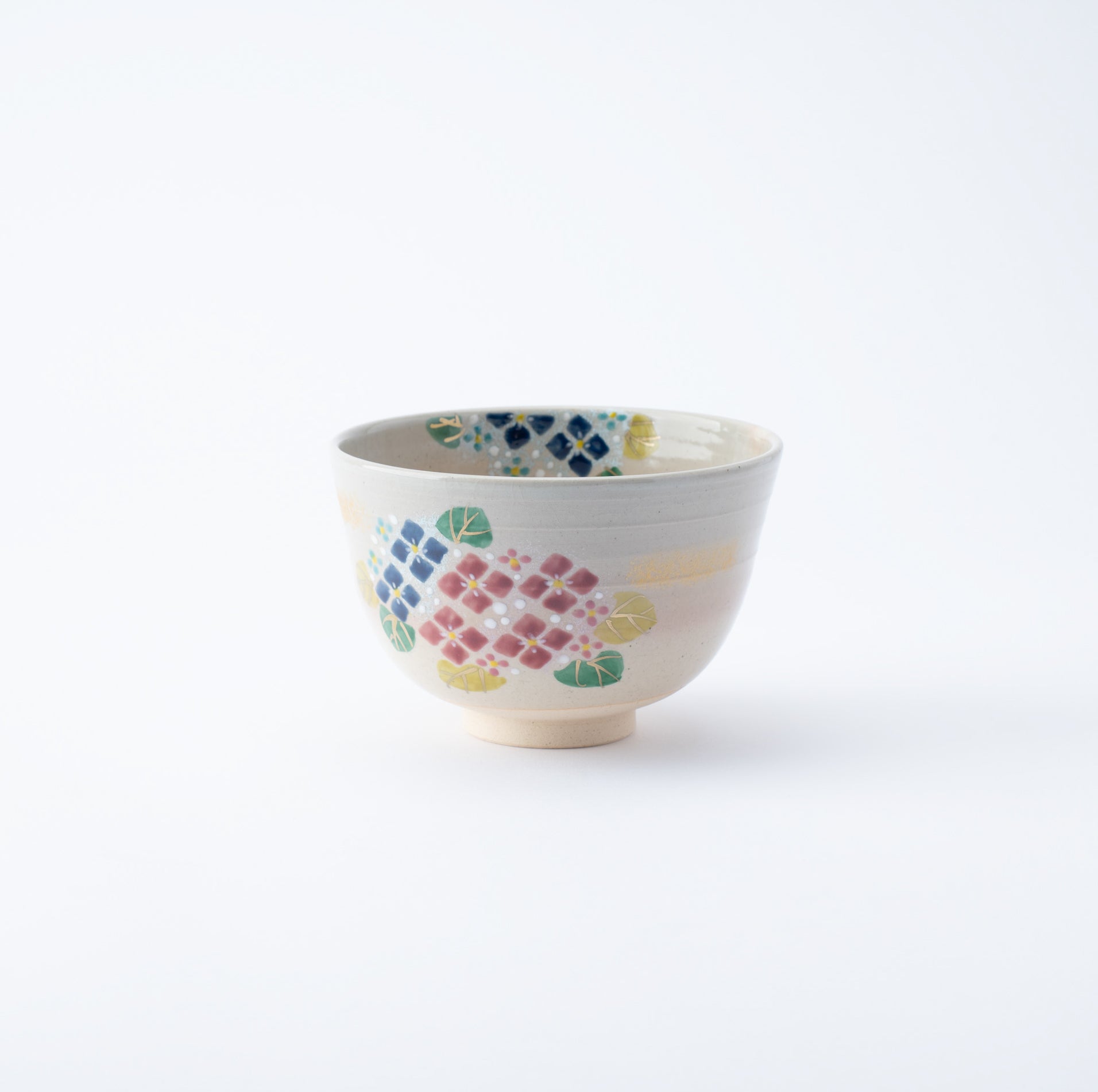 Blooming Hydrangeas Matcha Bowl