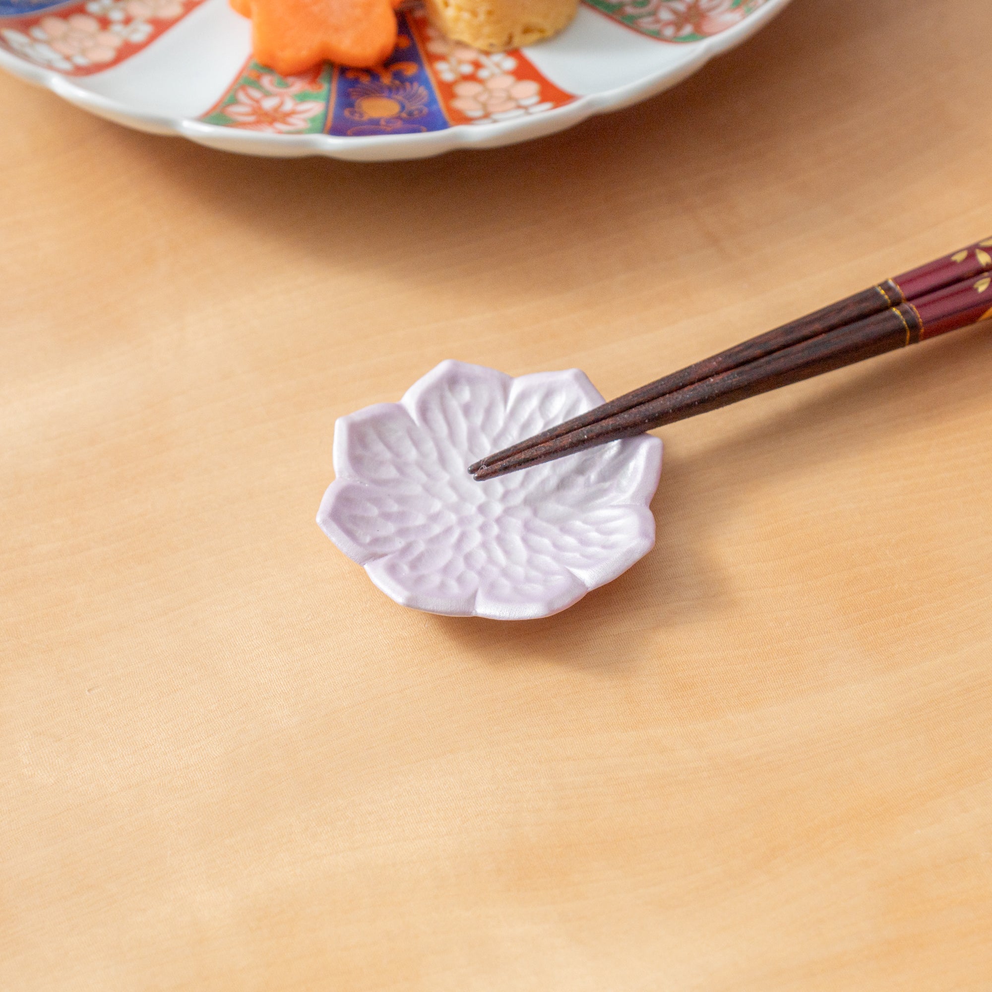 Colorful Kikyo Blossom Chopstick Rest Set