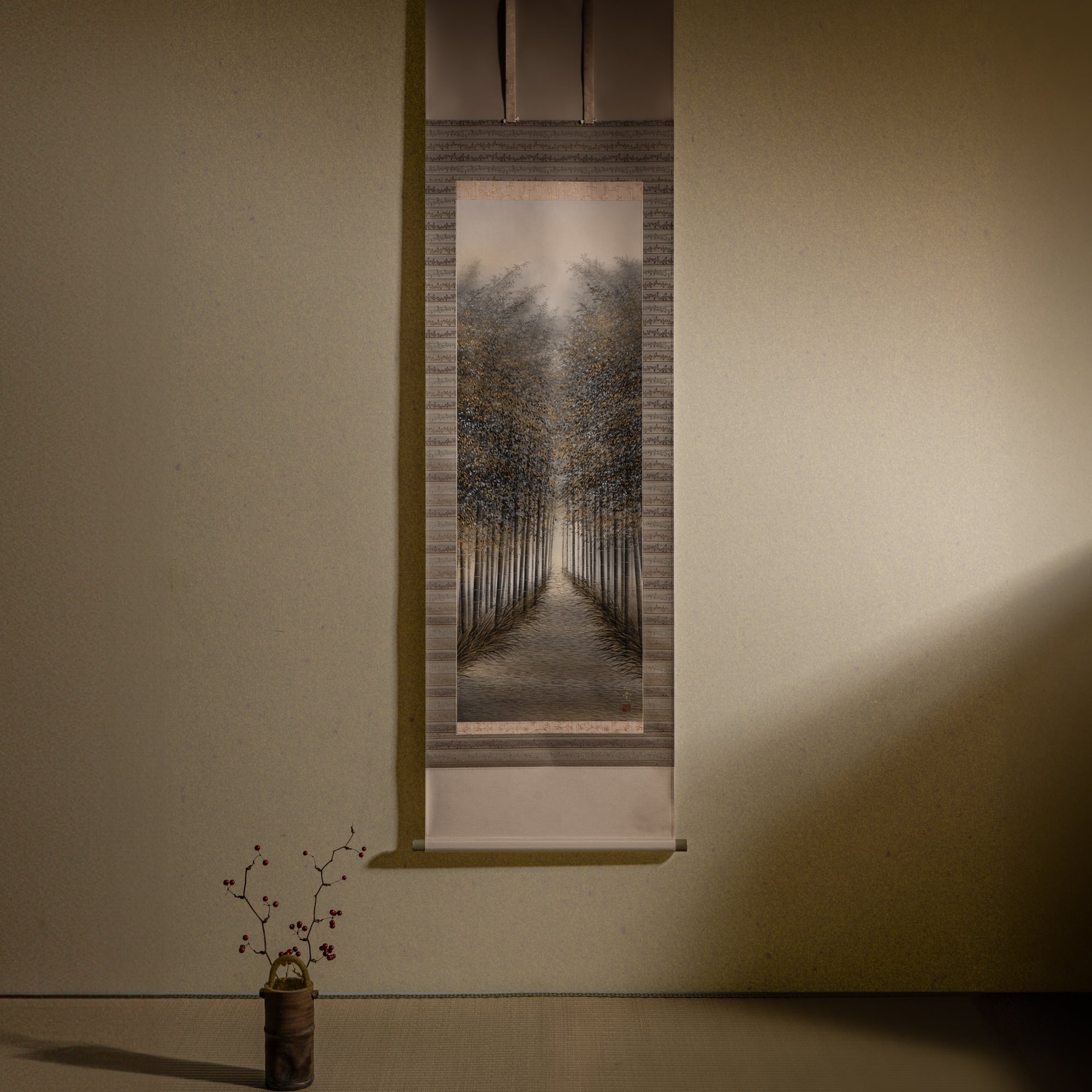 Bamboo Grove Kakejiku Hanging Scroll