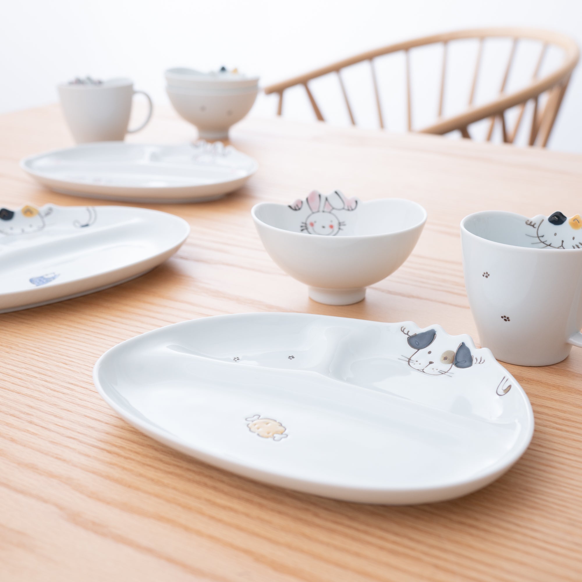 Tiny Diners Wave Kids Dinnerware Set