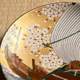 Kitamura Takashi Gold Kitamaebune Ornamental Plate 7.4 in