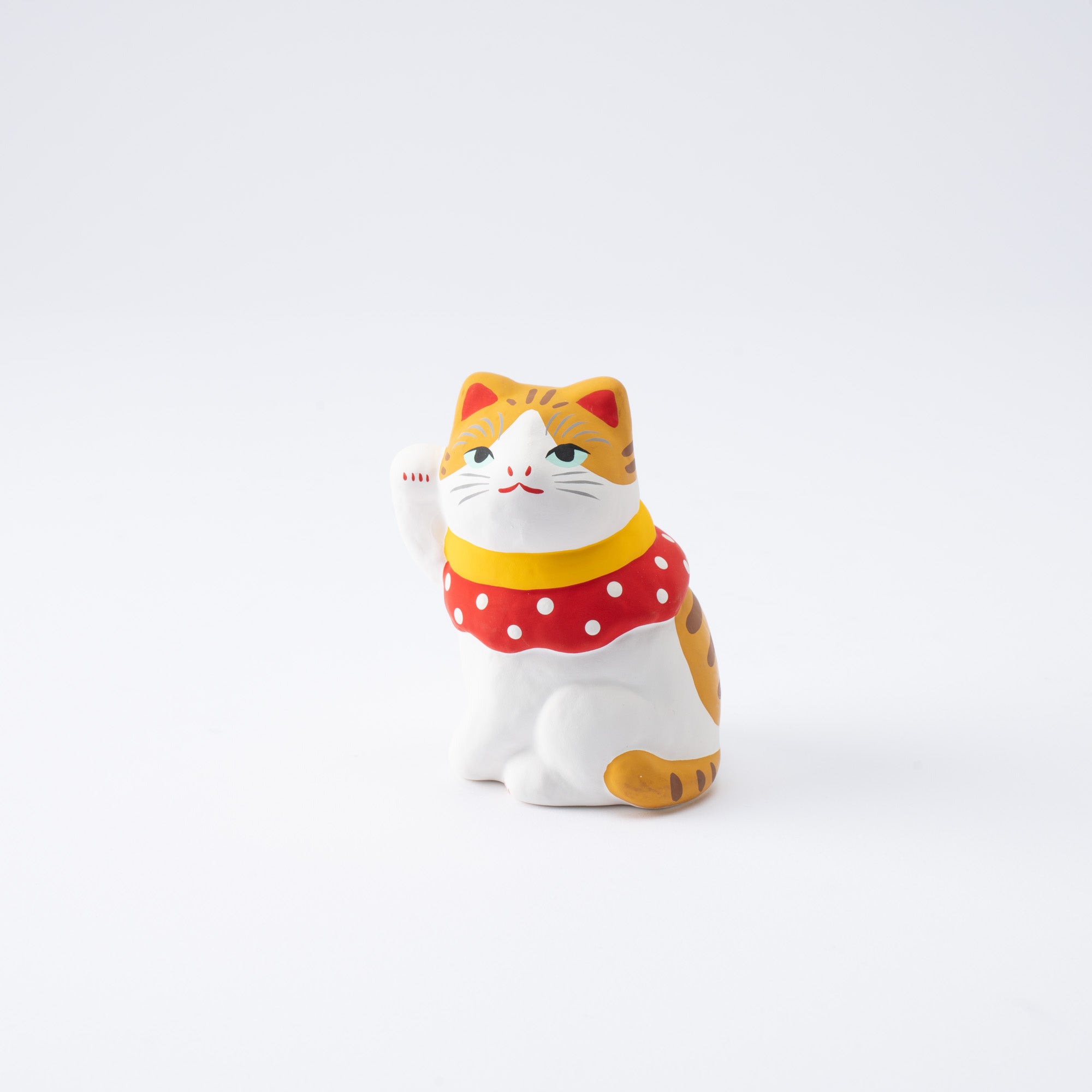 Well-Dressed White Maneki Neko