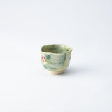 Tosen Kiln Camellia Kiyomizu Ware Japanese Teacup