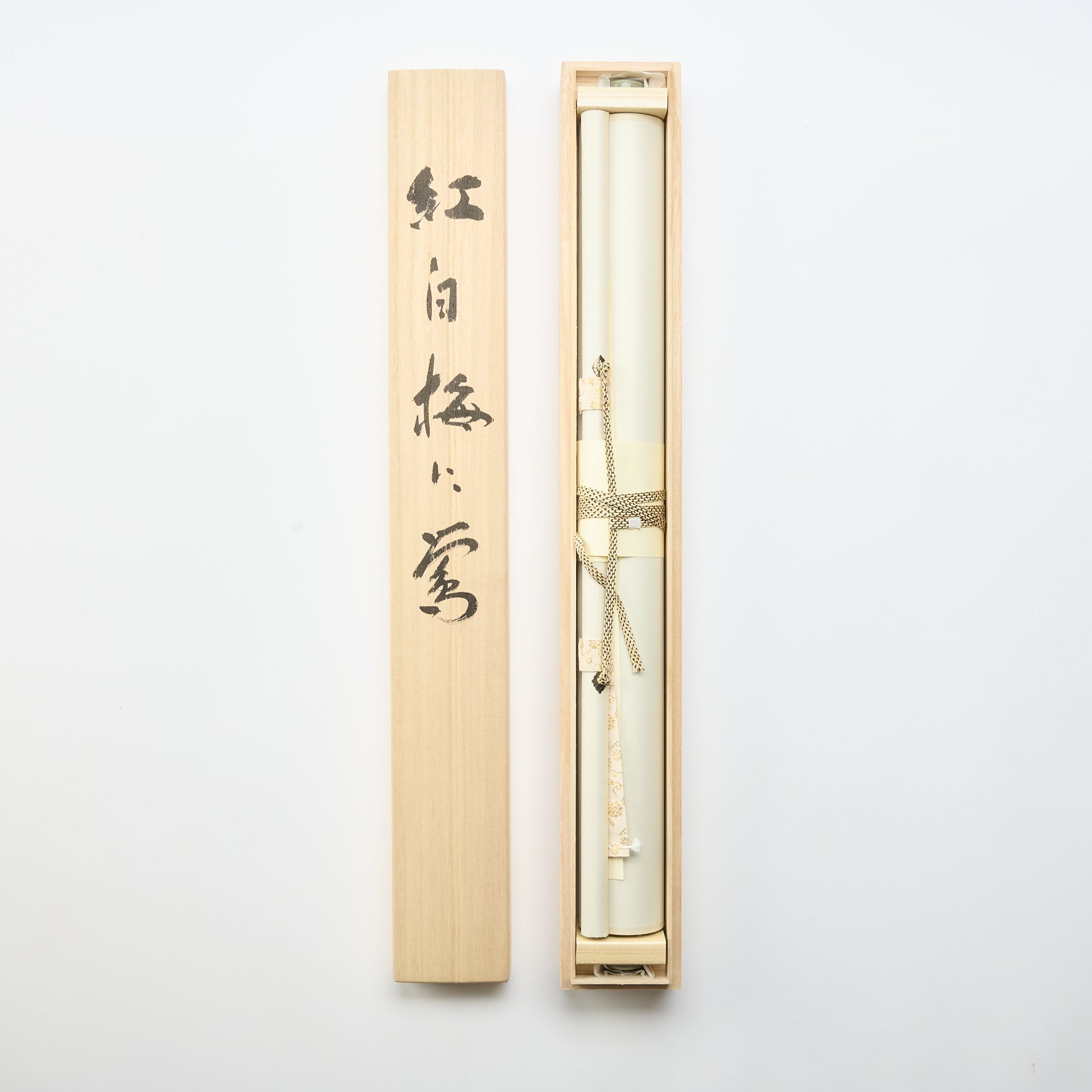 Warbler Among Plum Blossoms Kakejiku Hanging Scroll