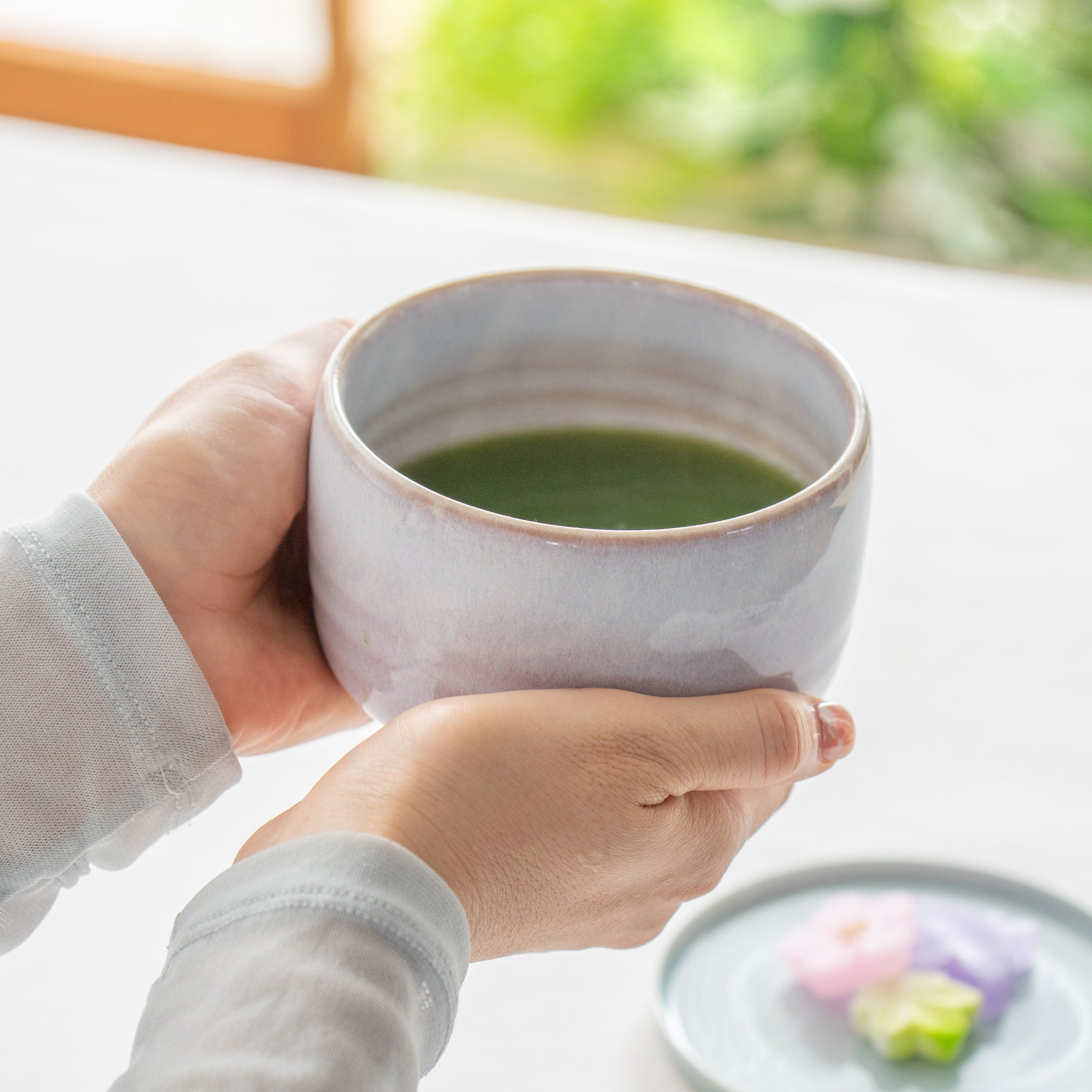 Purple Gradient Matcha Bowl