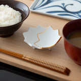 Zuiho Kiln Two Maple Leaves Three-footed Delicacy Small Bowl