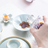 Hiracle Sakura Kutani Sauce Plate Set
