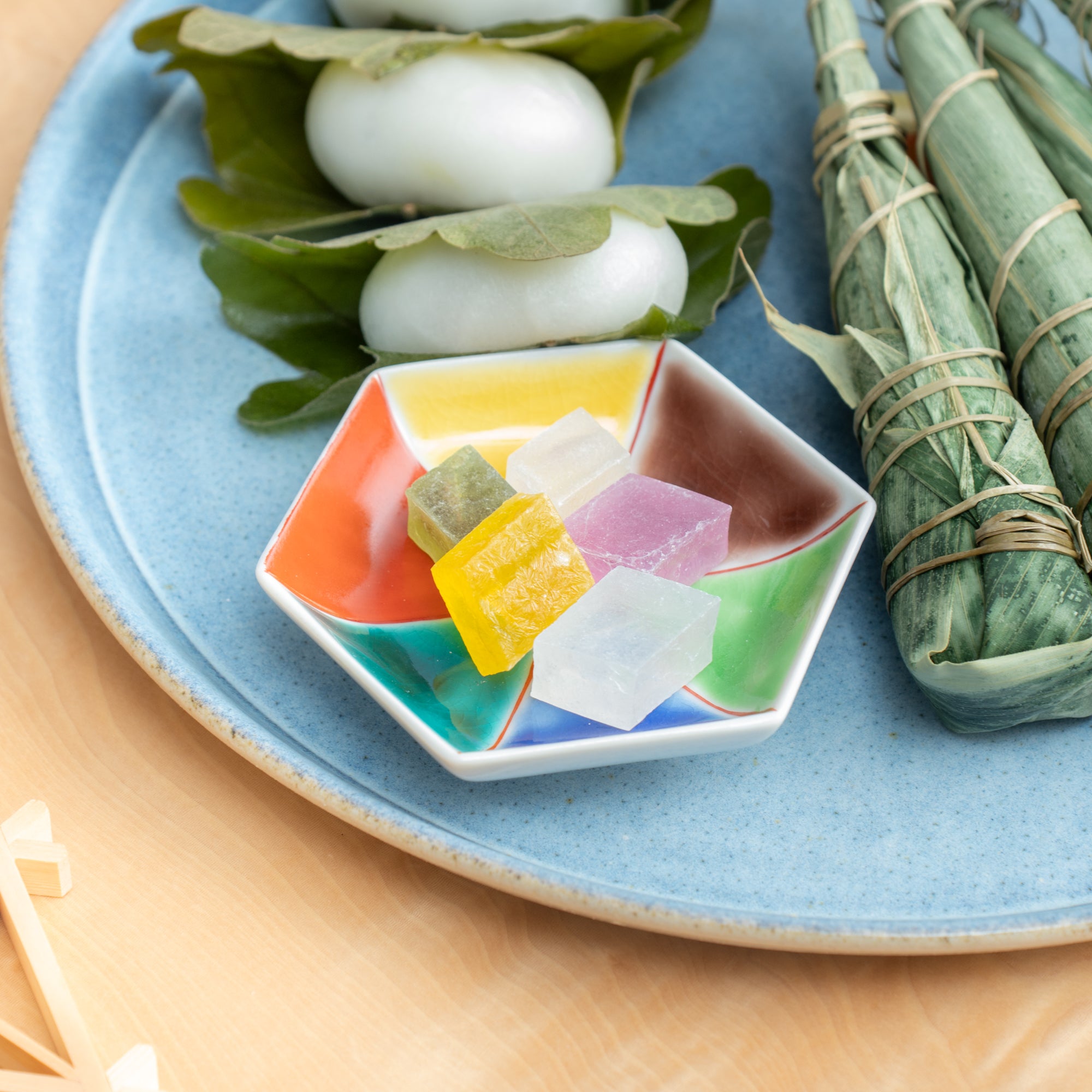 Colorful Hexagonal Sauce Plate