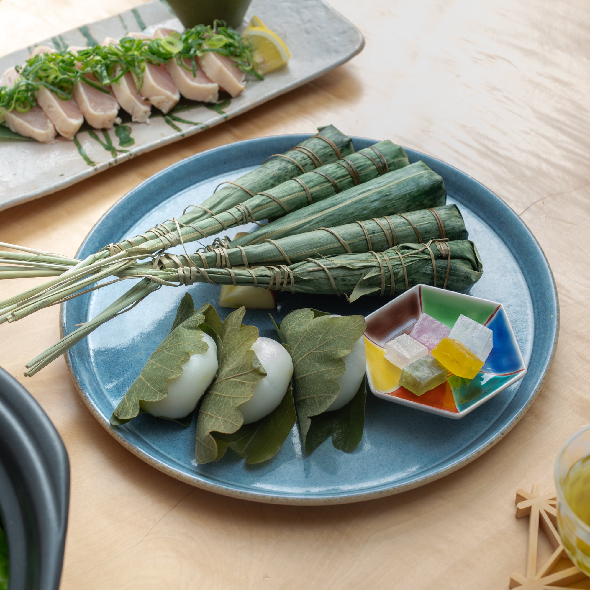 Blue Aohagi Dinner Plate 11 in