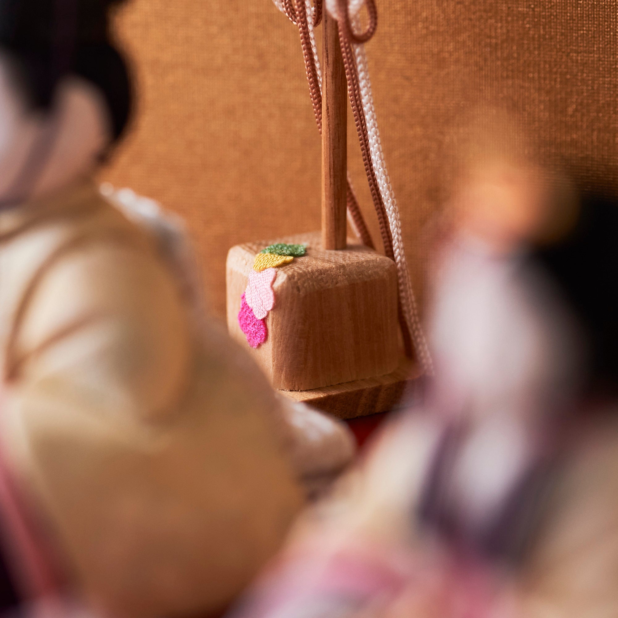 Peony Arabesque Hina Dolls with Golden Folding Screen