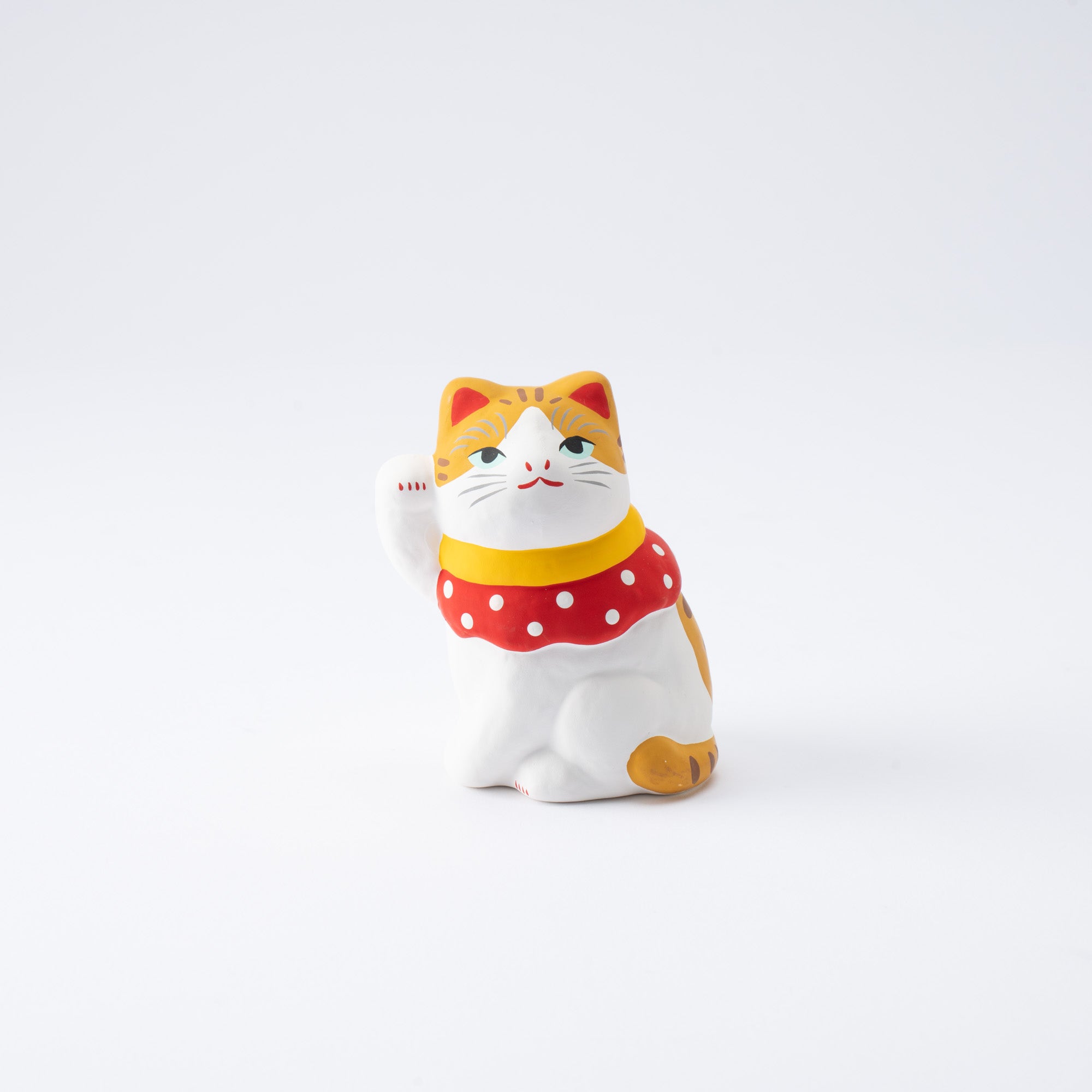 Well-Dressed White Maneki Neko