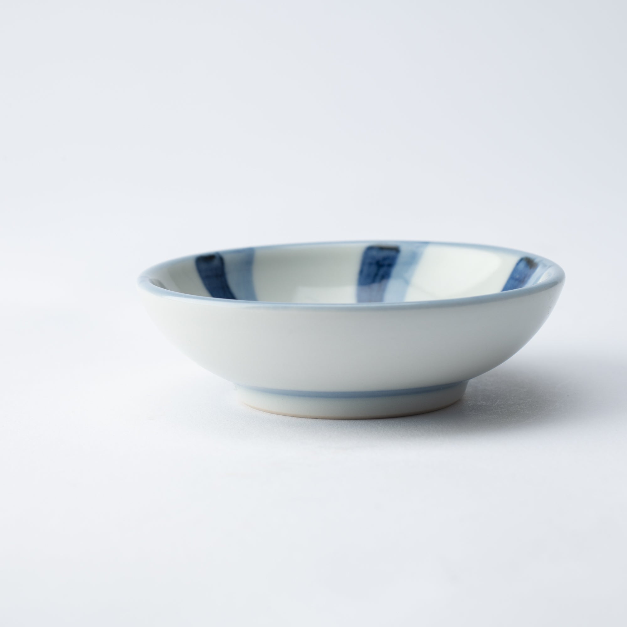 Azul Plato para salsa con diseño en espiral