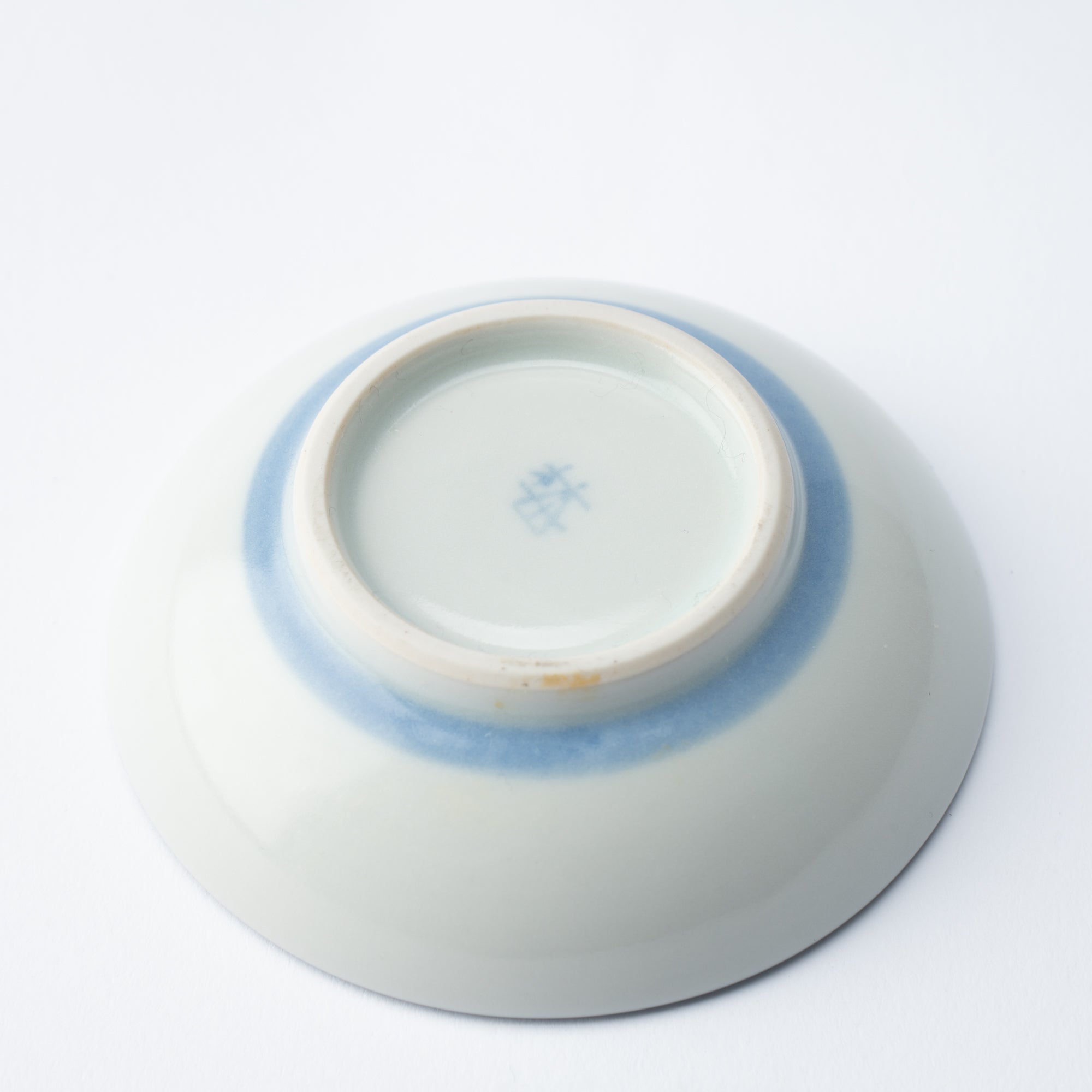 Azul Plato para salsa con diseño en espiral