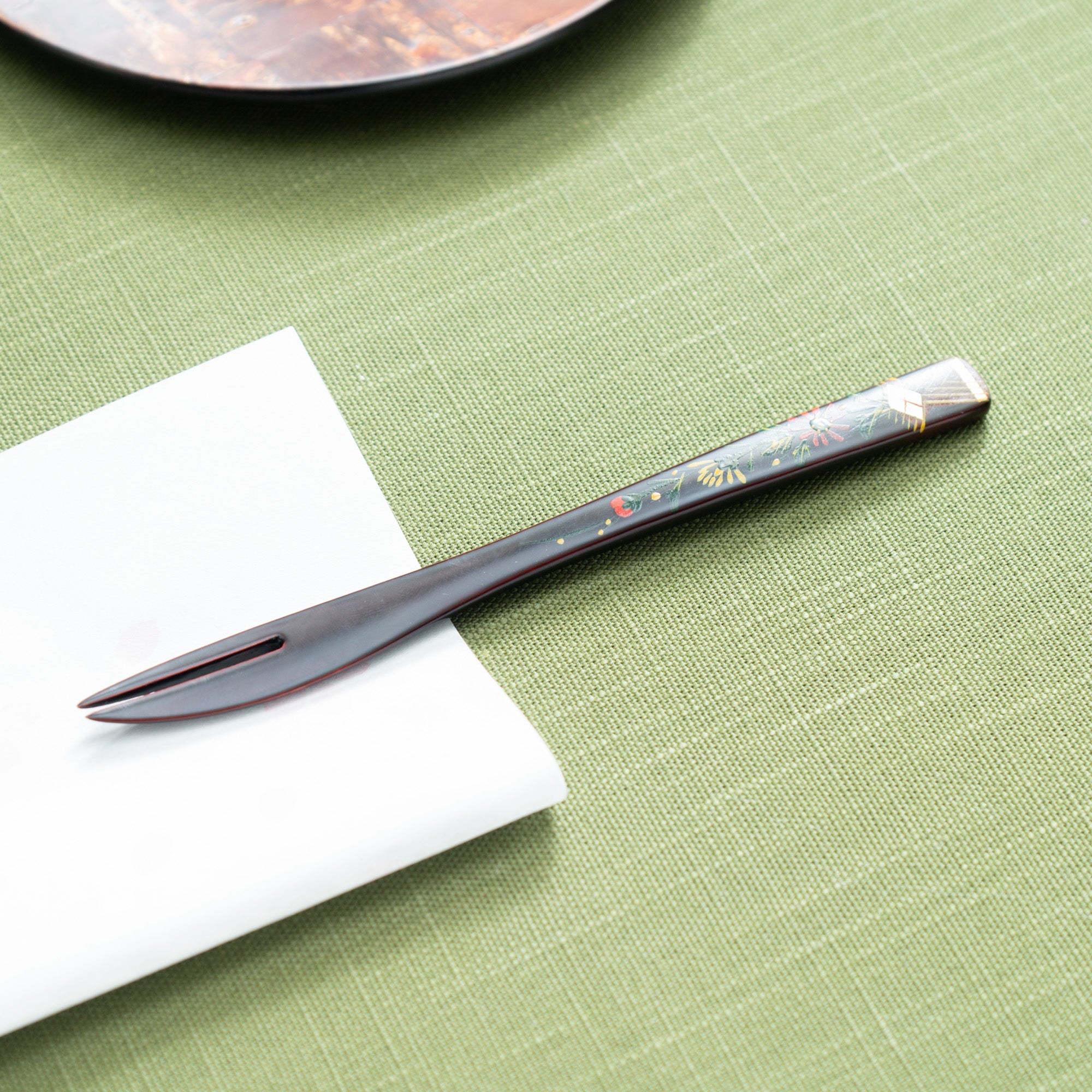 Chrysanthemum Dessert Spoon and Fork Set