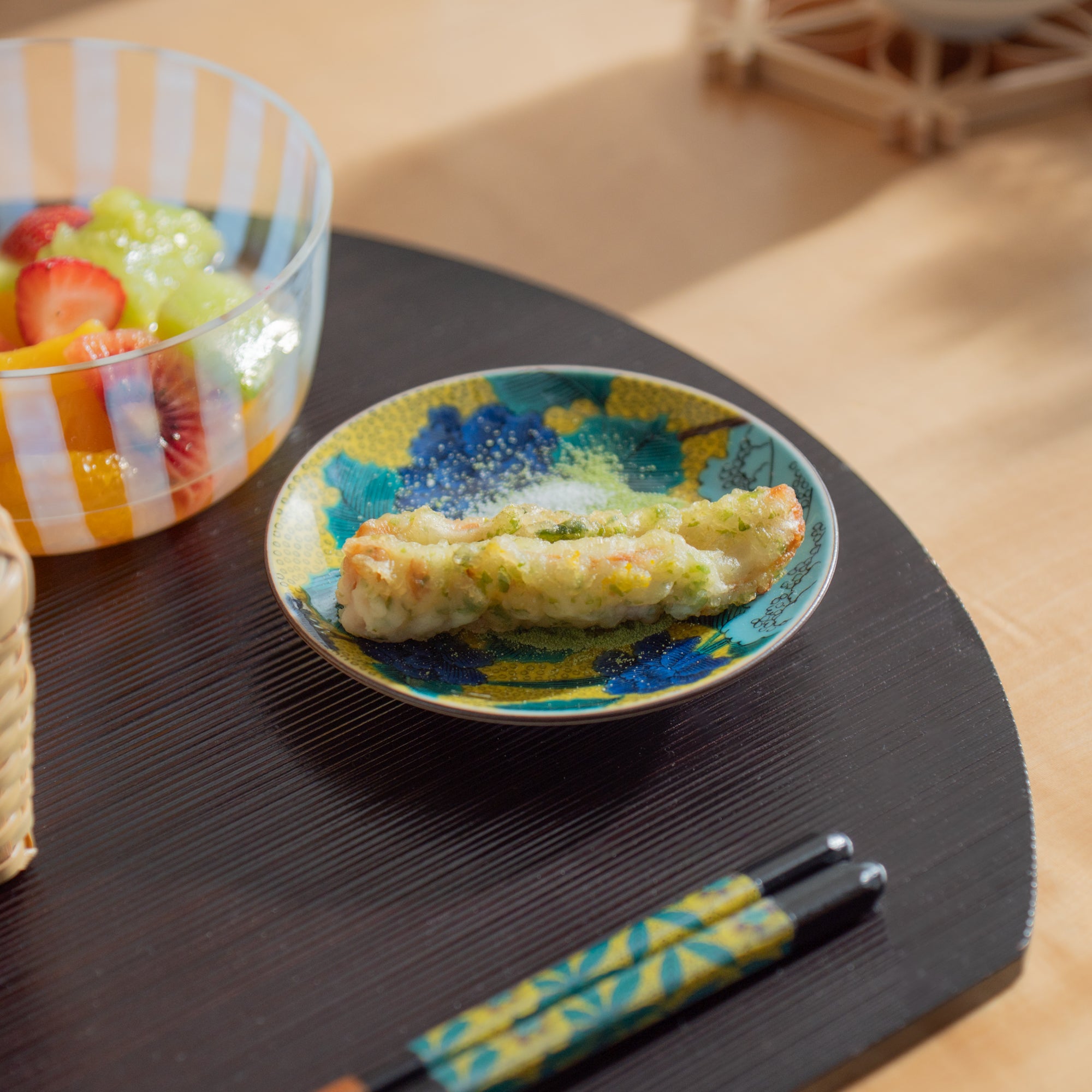 Blue Peony Sauce Plate