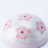 Tasei Kiln Lustrous Pink Sakura Arita Ware Candy Box with Lid