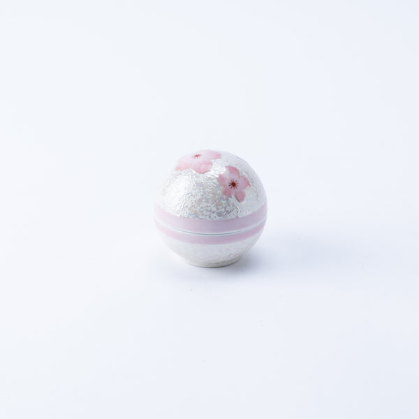 Tasei Kiln Lustrous Pink Sakura Arita Ware Small Candy Box with Lid