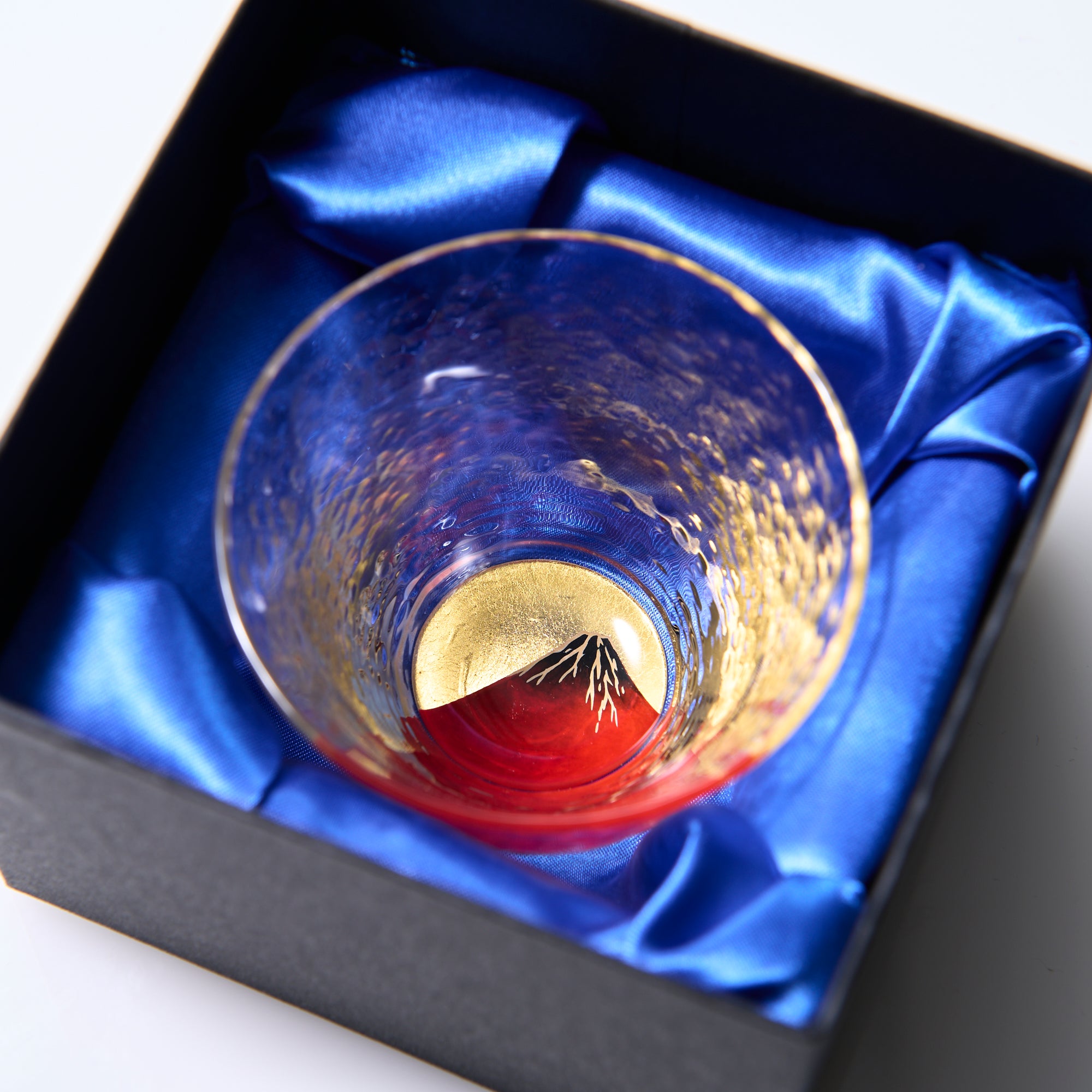Hokusai Red Fuji Maki-e Sake Cup