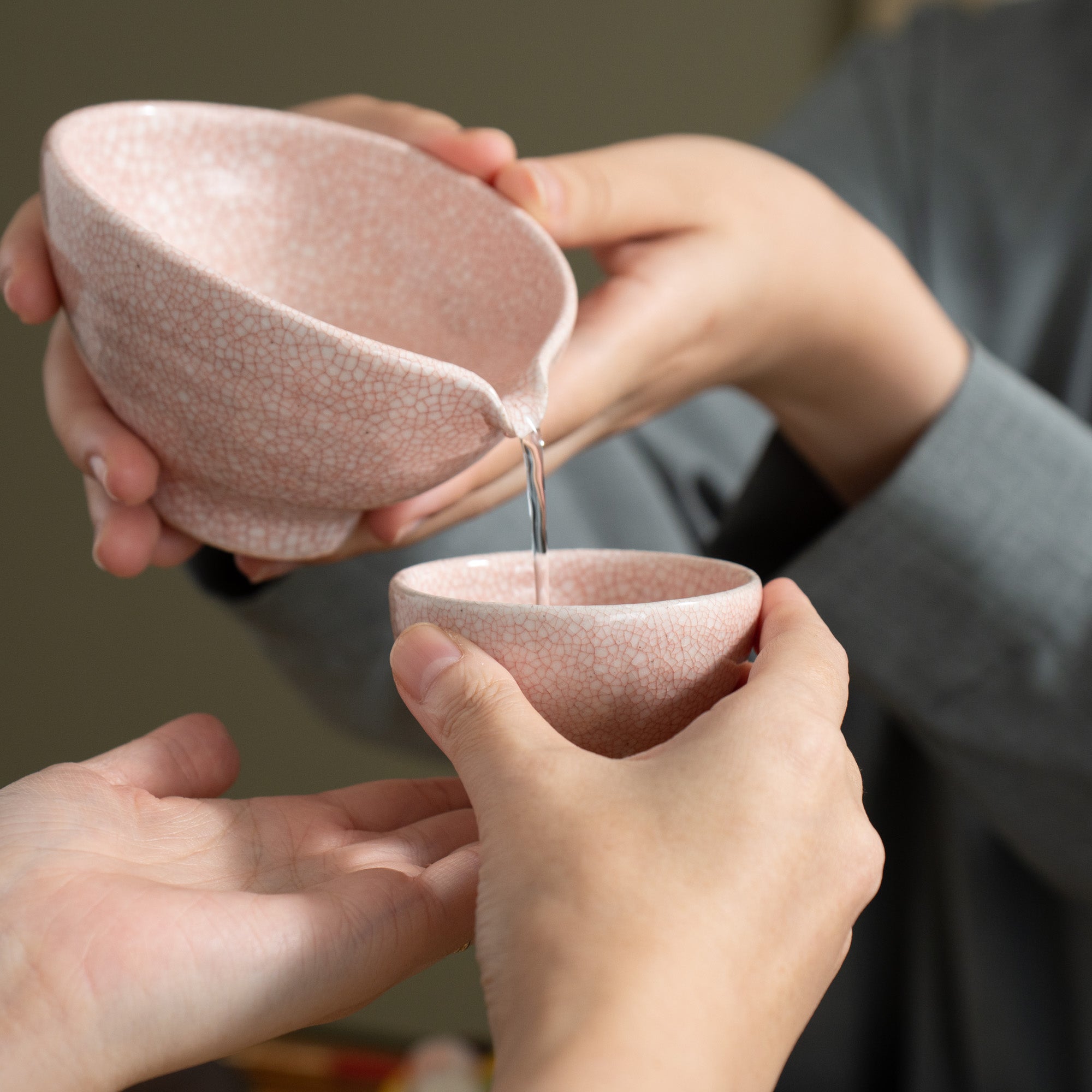 Pink Kannyu Guinomi Sake Cup