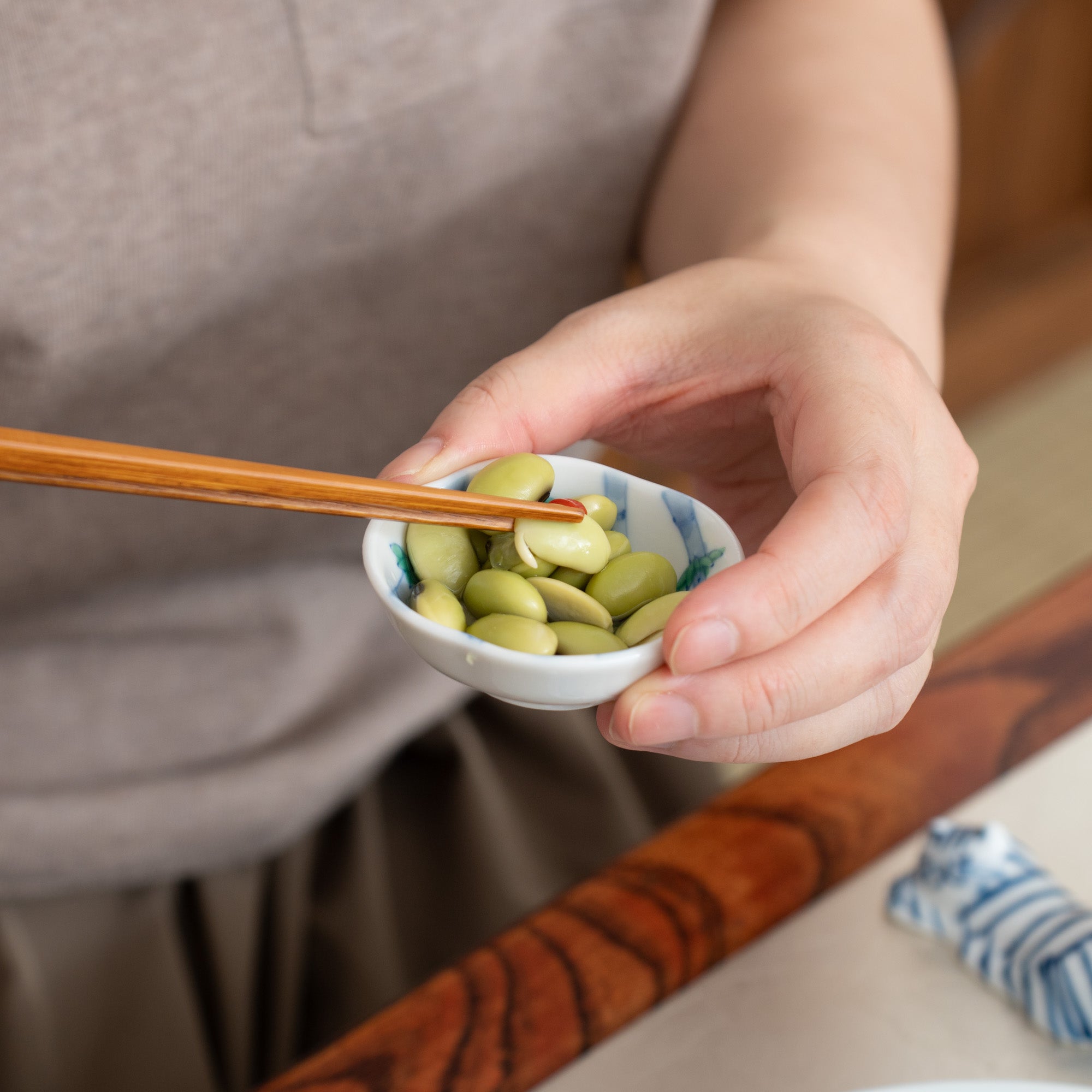 Soukyu Kiln Kozuke Kutani Sauce Plate