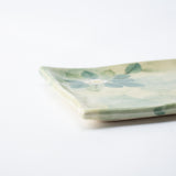 Tosen Kiln Camellia Kiyomizu Ware Rectangle Plate 10 in