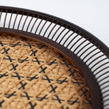 Hemp Leaf Suruga Bamboo Basketry Large Tray
