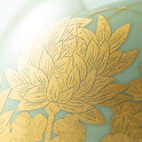 Chrysanthemum Underglaze Gold Leaf Ornamental Vase
