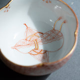 Fukushima Reiko Akae-Saibyo Gourd Kutani Sake Cup