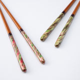 Matsukan Crystal Komorebi Wakasa Lacqueware Chopsticks Set 22.5 cm (8.9 in) with Chopstick Rests (Set of Two)