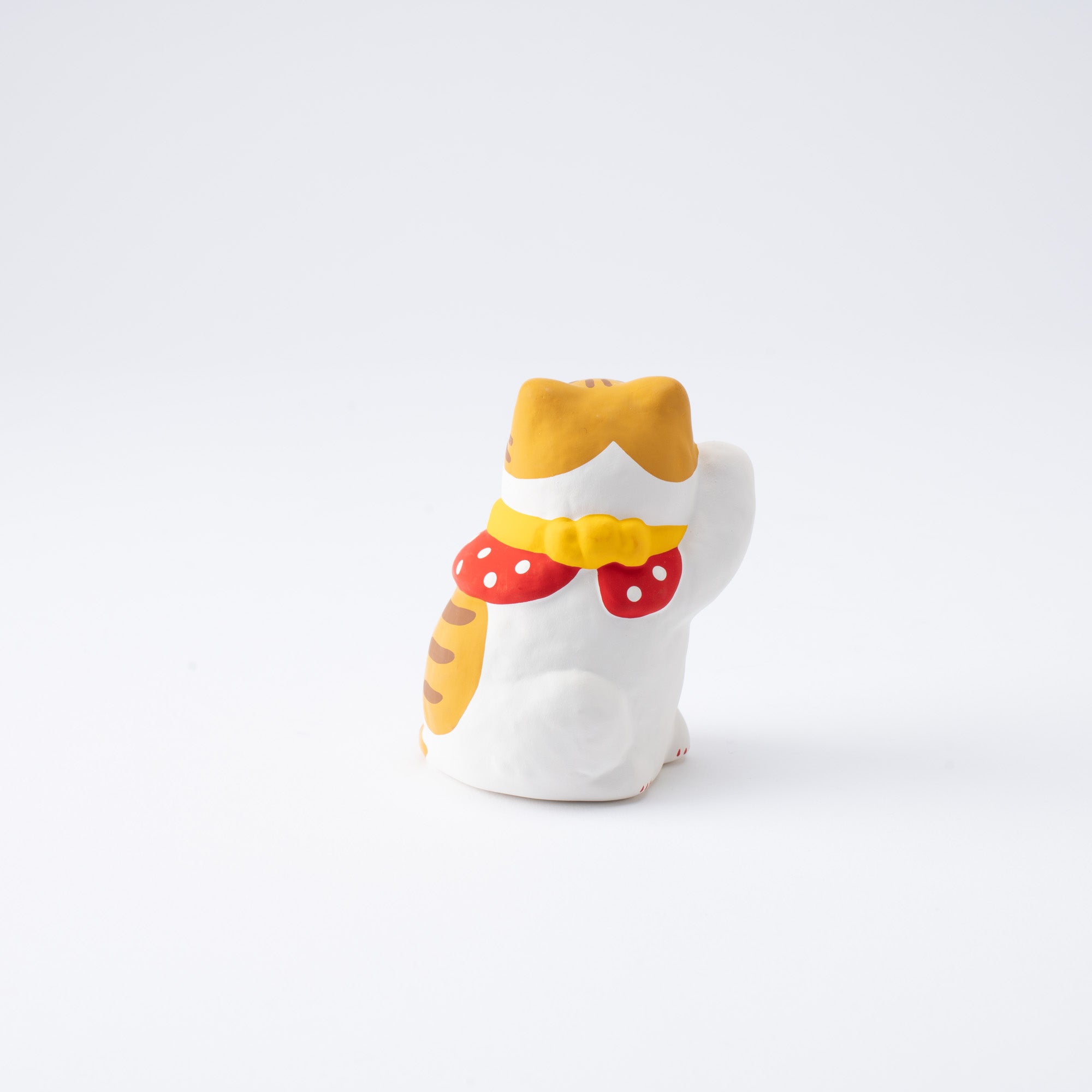 Well-Dressed White Maneki Neko