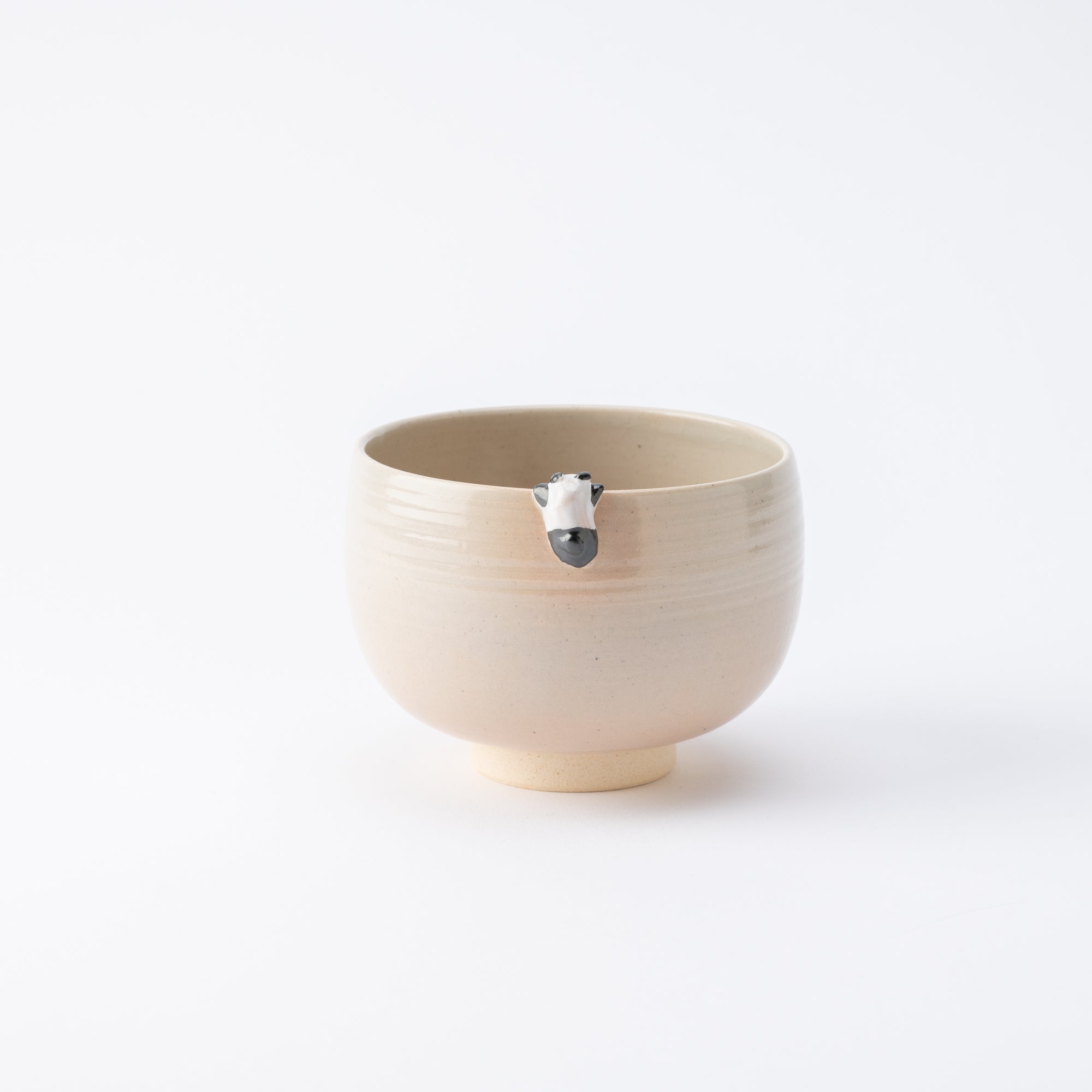 Bamboo and Peeking Panda Matcha Bowl Chawan