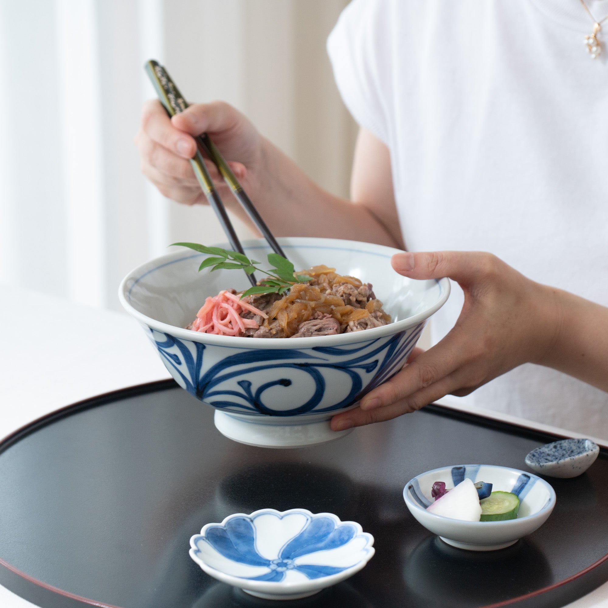 Double Arabesque Ramen Bowl 7.7 In
