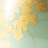 Chrysanthemum Underglaze Gold Leaf Ornamental Vase