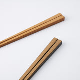 Matsukan Square Shiratake Kyoto Bamboo Wakasa Lacquerware Chopsticks Set of Two Pairs of Chopsticks 24 cm (9.4 in)