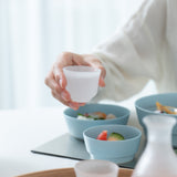 Hirota White Fubuki 3-Piece Edo Glass Sake Set