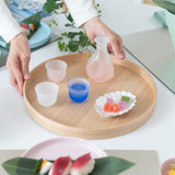 Japanese Ash Echizen Lacquerware Round Tray