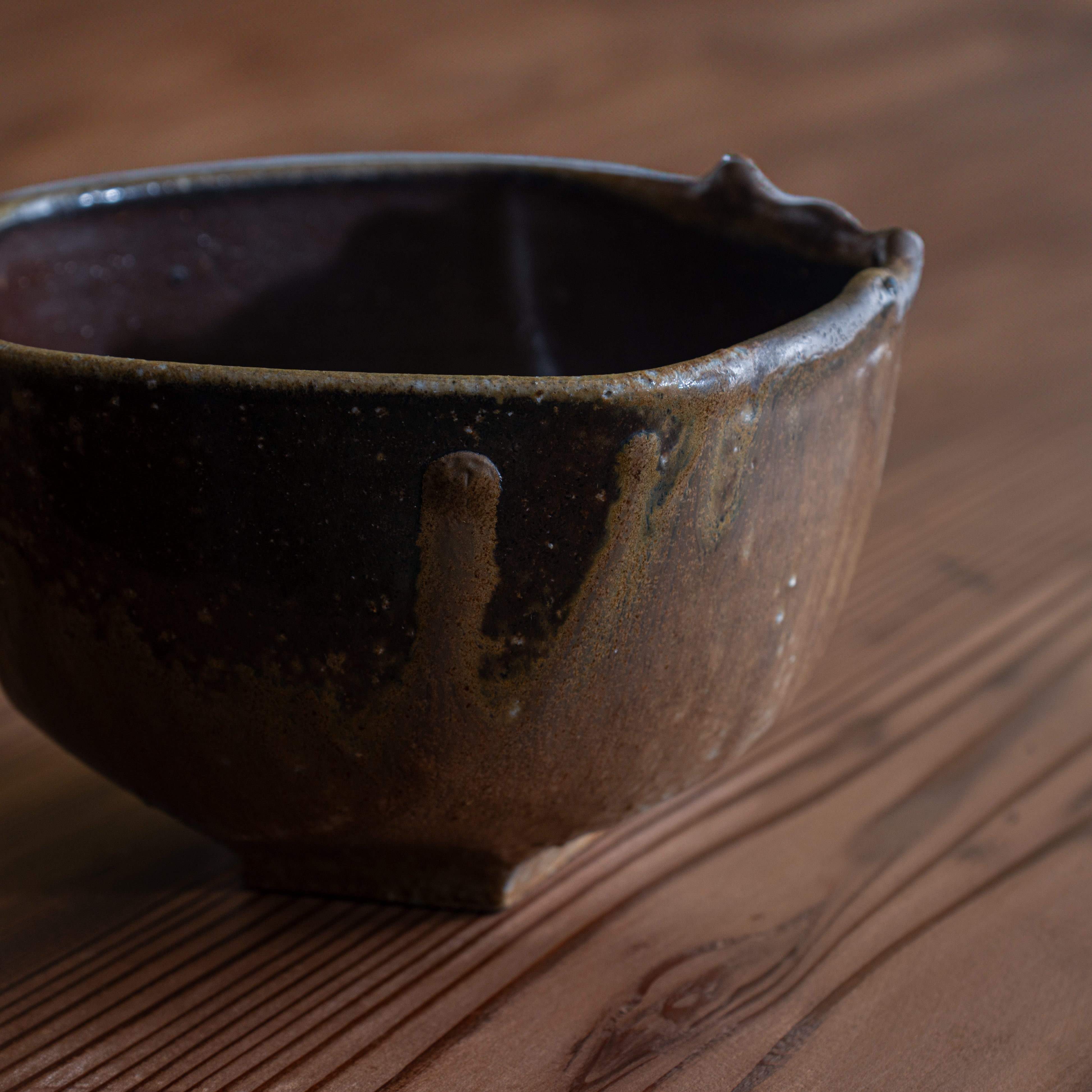 Shima Five-Sided Matcha Bowl
