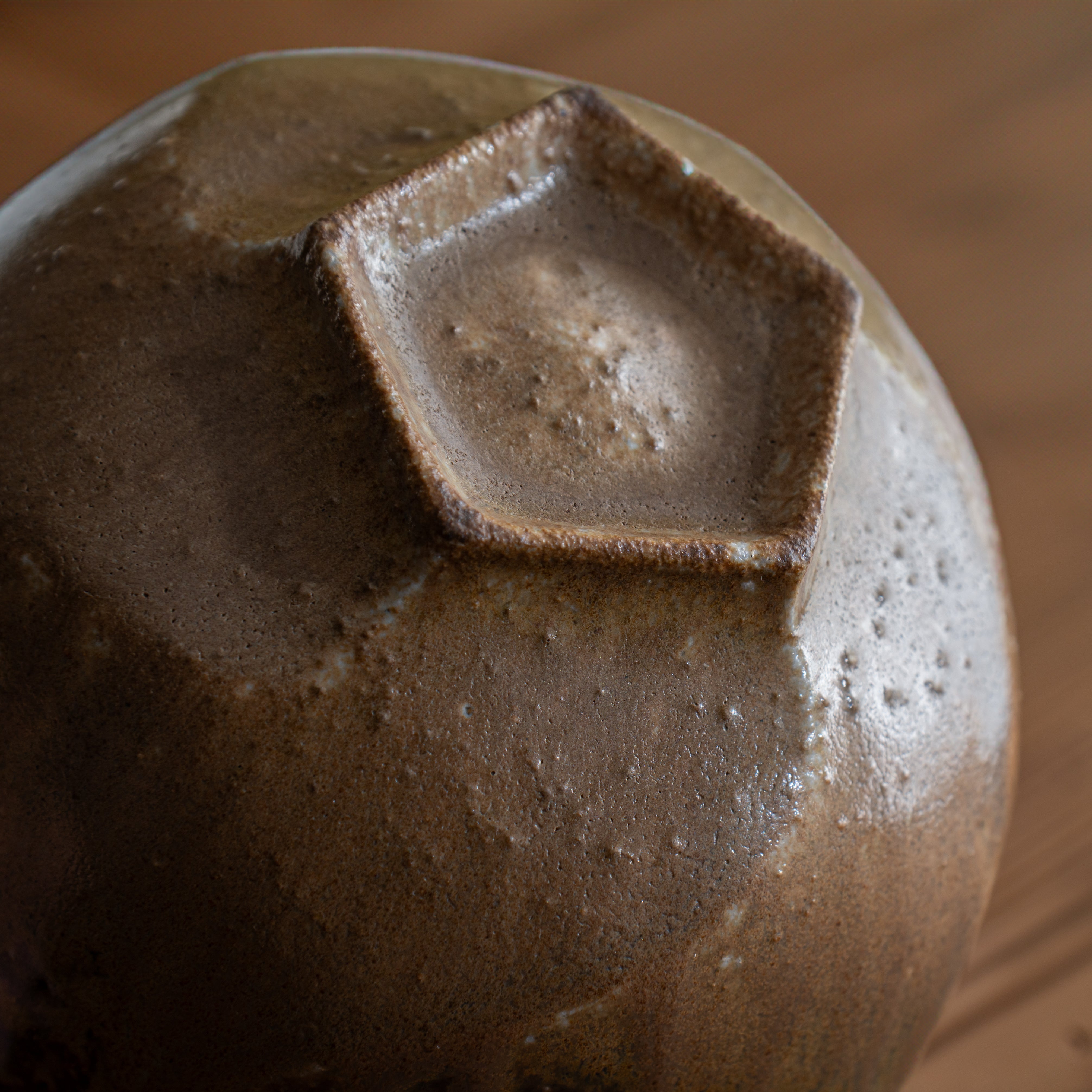 Tamadare Five-Sided Matcha Bowl Chawan