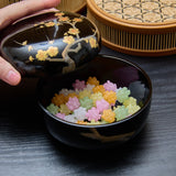 Plum Branch Maki-e Yamanaka Lacquerware Candy Box Small