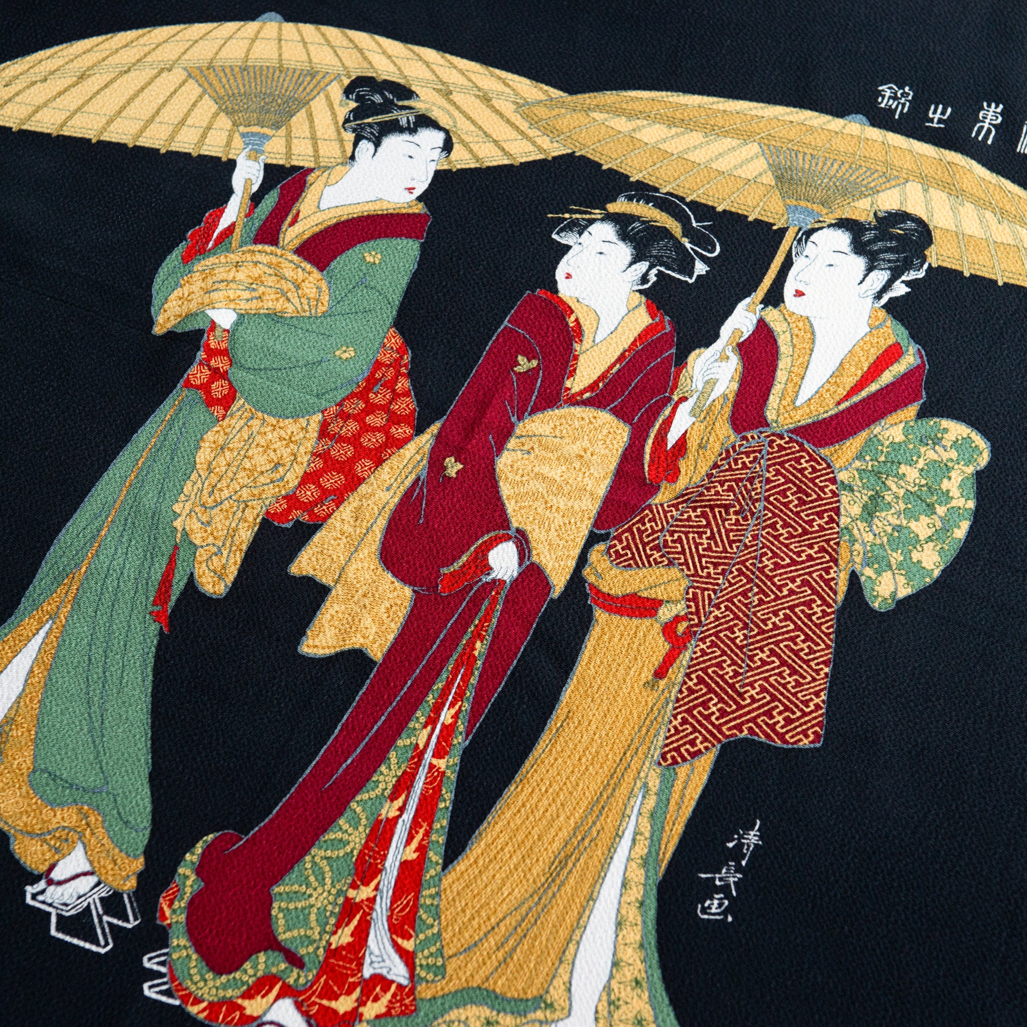 Yugaeri Chirimen Yuzen Furoshiki 27 in
