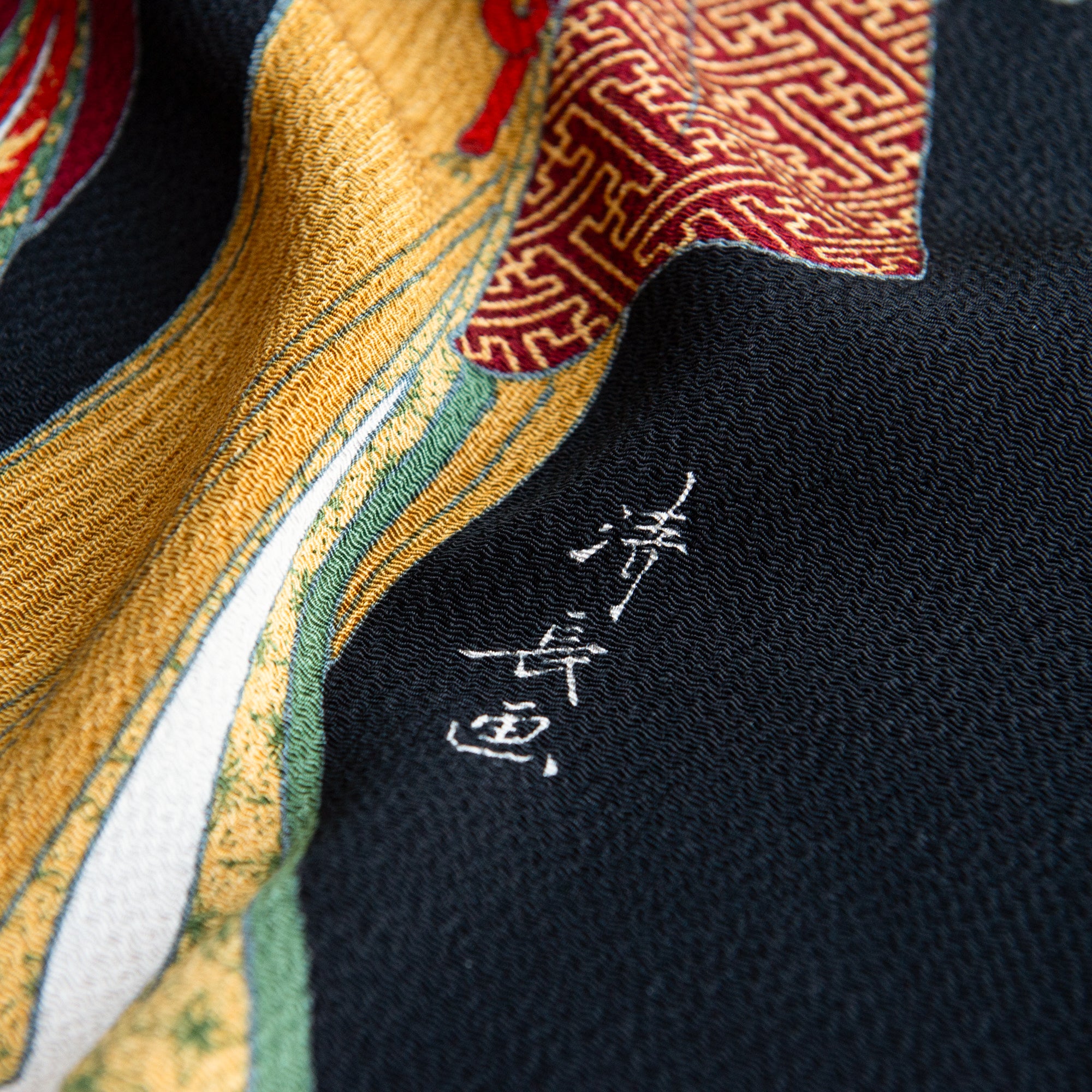 Yugaeri Chirimen Yuzen Furoshiki 27 in