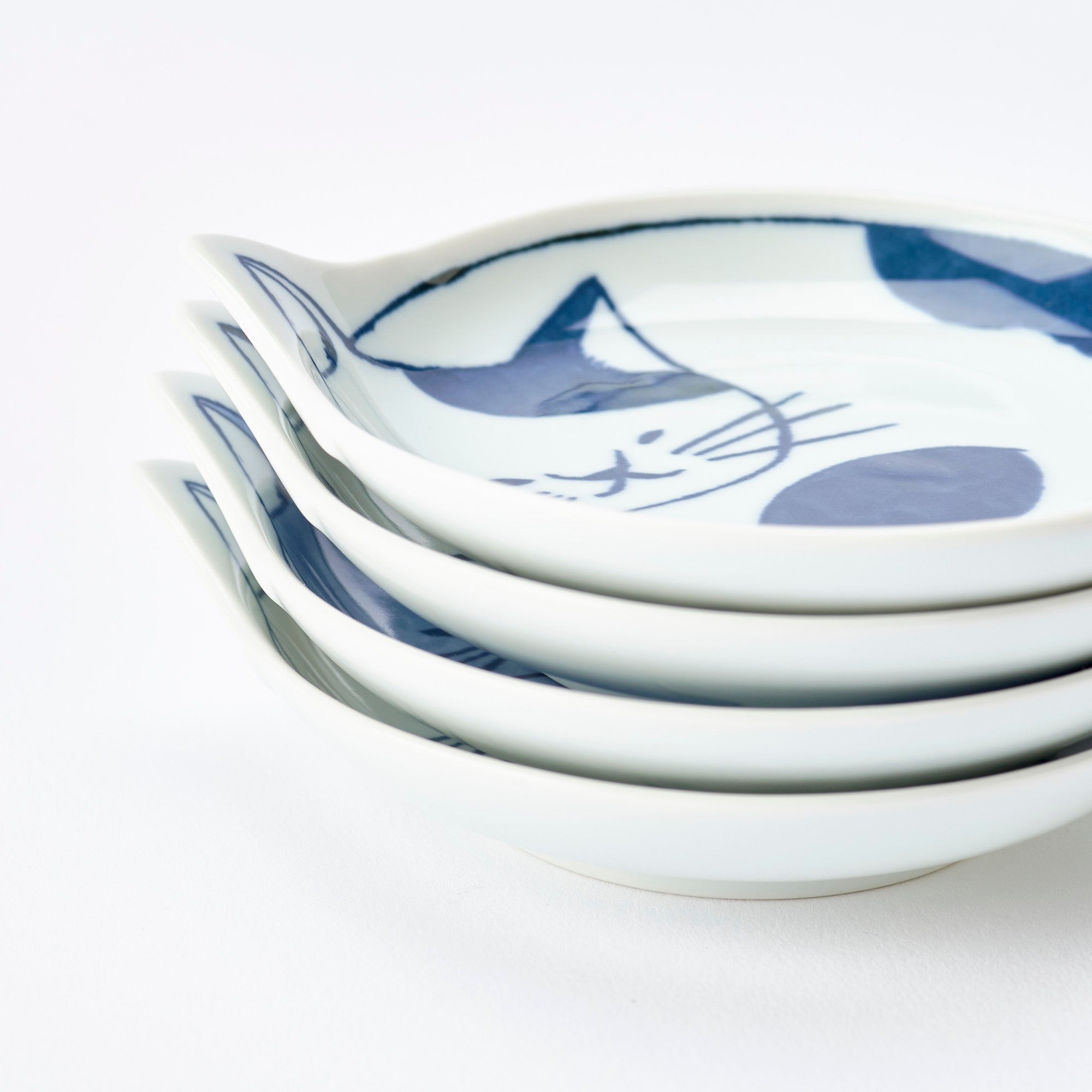 Coneco Cat Sauce Plate Set