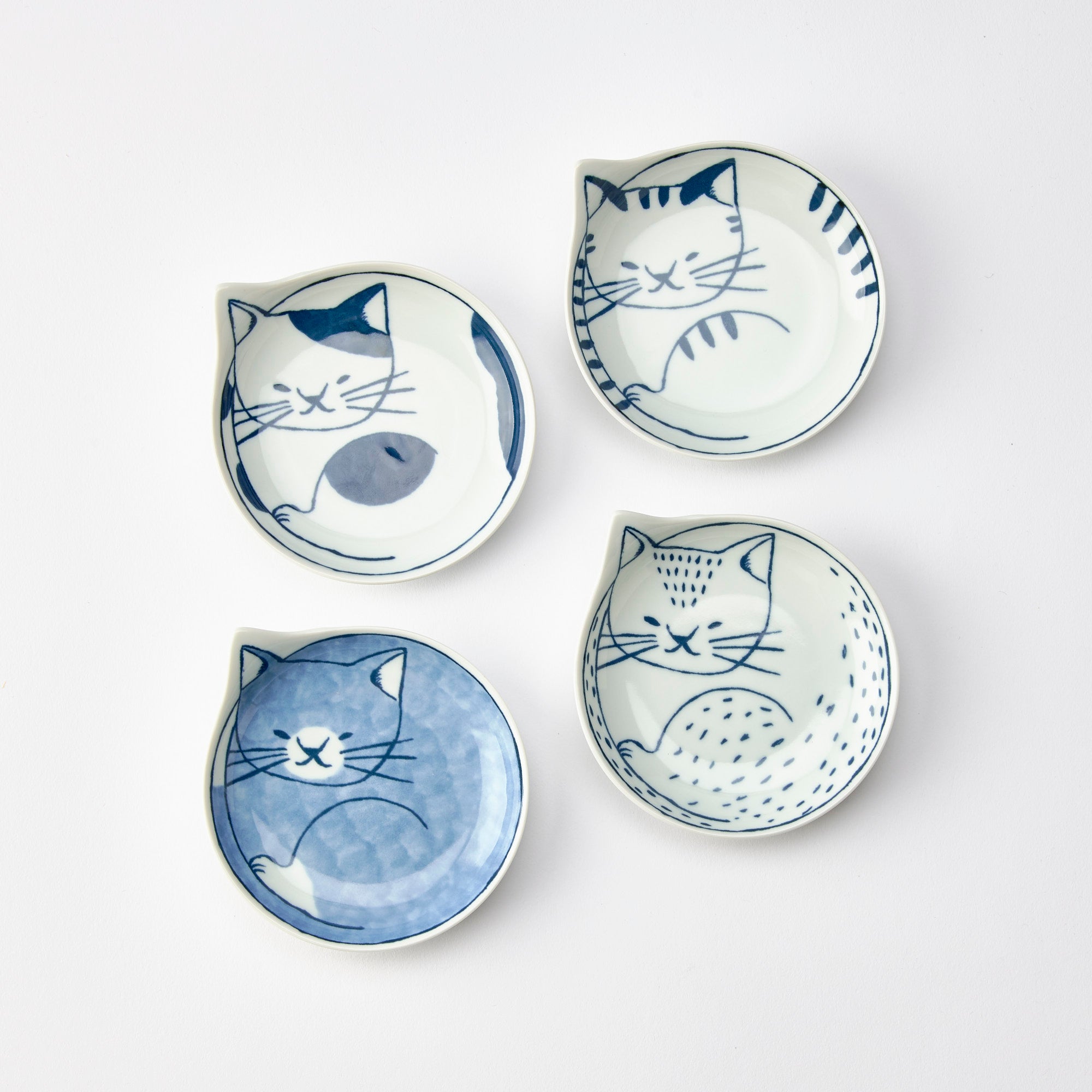 Coneco Cat Sauce Plate Set