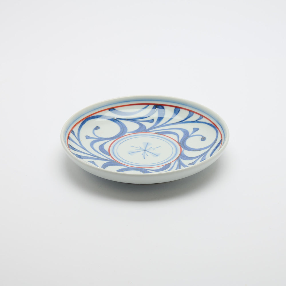 Red Line Arabesque Deep Round Dinner Plate
