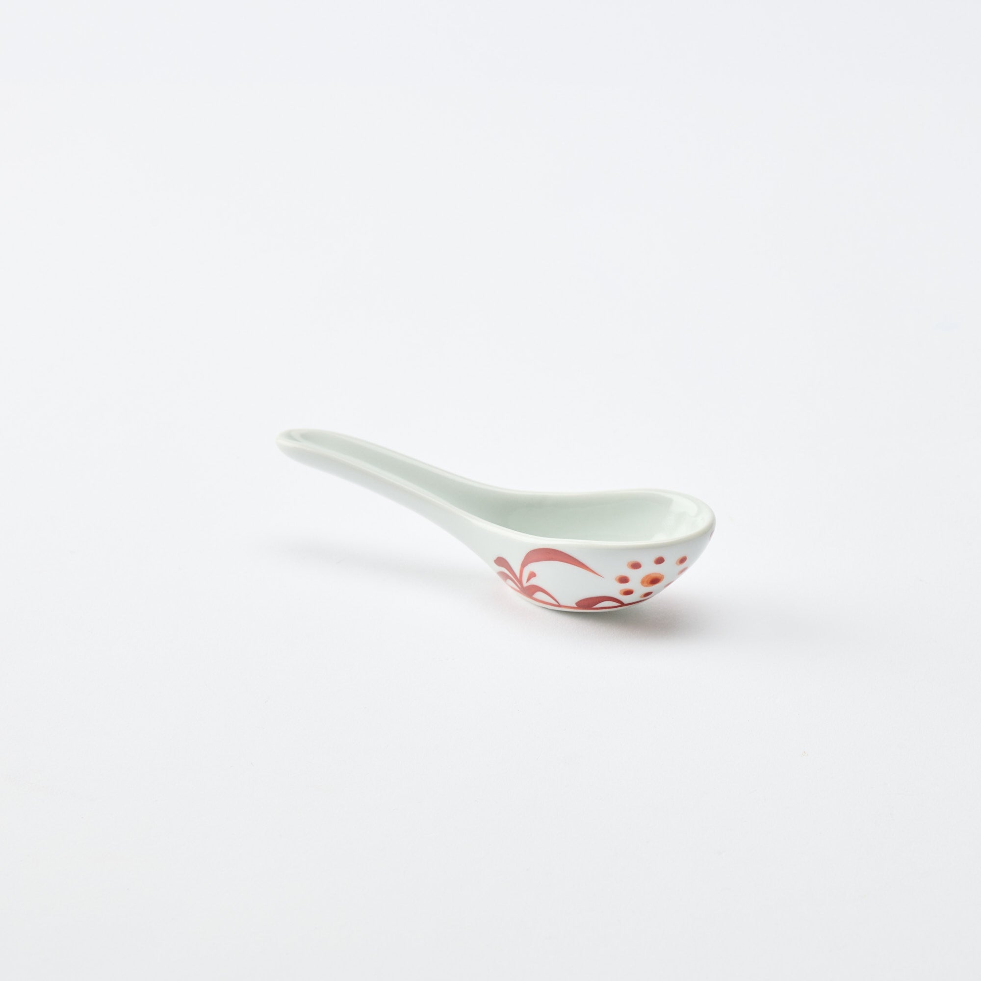 Traditional Patterned Ramen Spoon with Spoon Rest