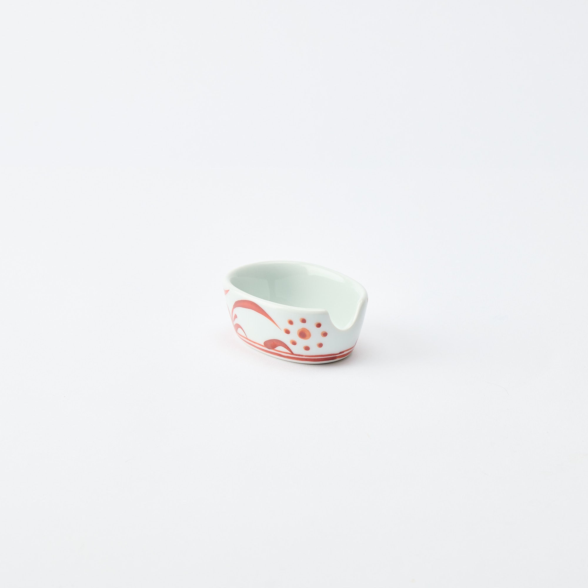 Traditional Patterned Ramen Spoon with Spoon Rest