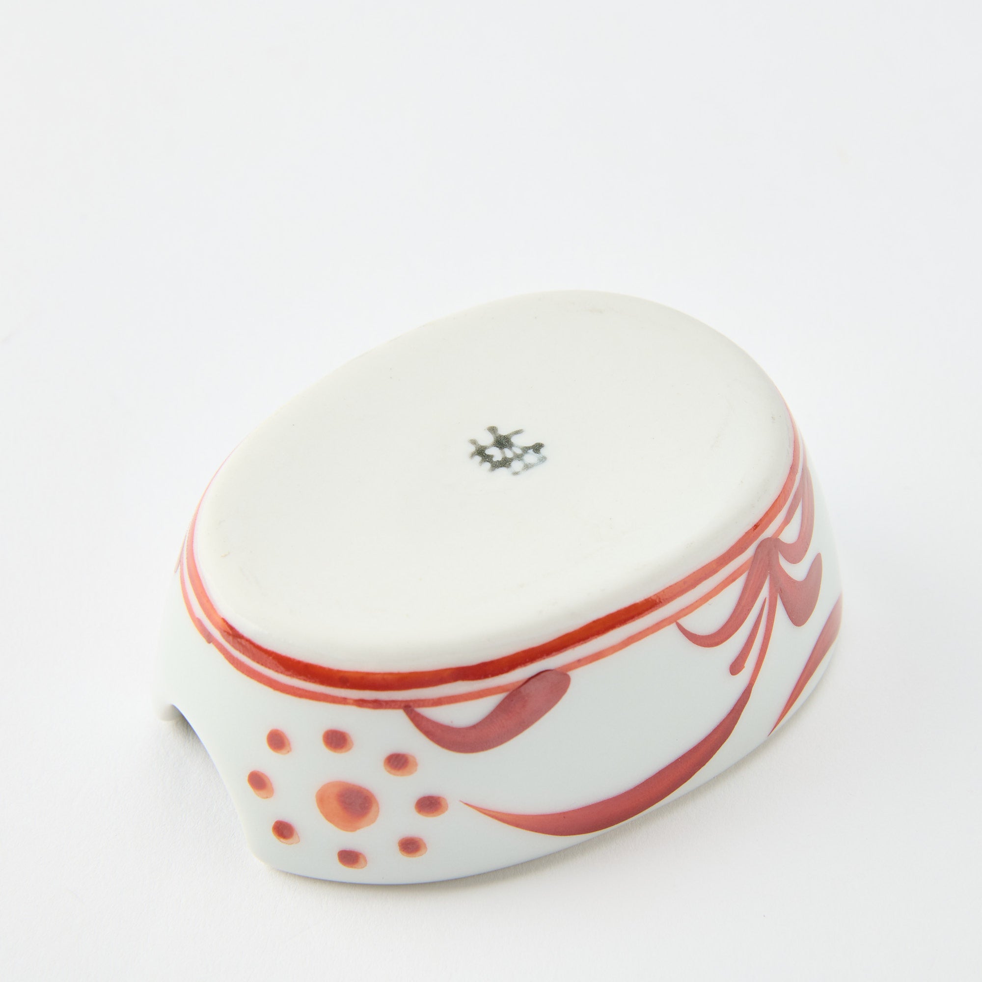Traditional Patterned Ramen Spoon with Spoon Rest